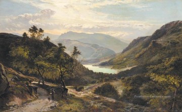 Le chemin vers le lac au nord du Pays de Galles Sidney Richard Percy Peinture à l'huile